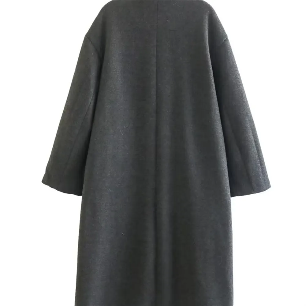 Wollen jas oversized