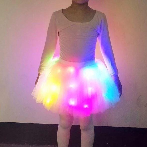 Magisch lichtgevend LED balletrokje